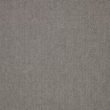 Close-up of cool graphite-grey carpet with a dense, even wool loop texture