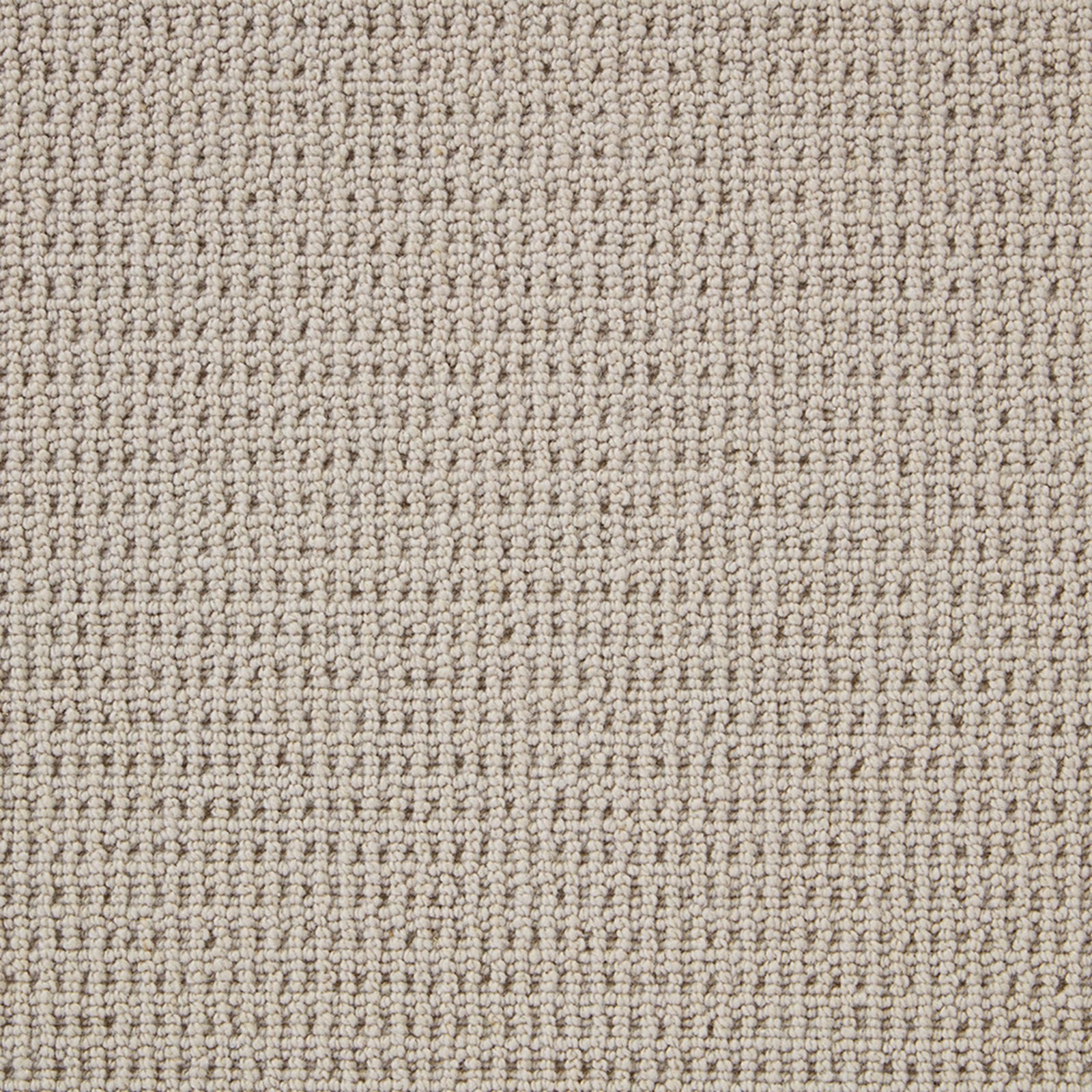 Warm stone-beige carpet with tightly packed rows of small wool loops