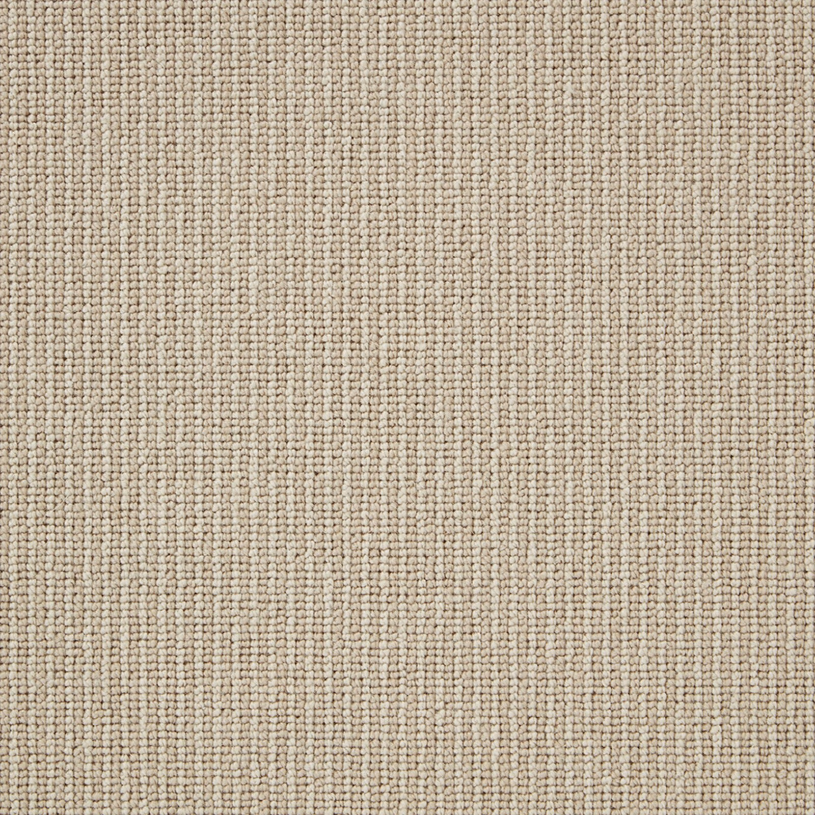 Warm beige Wool Loop carpet with fine vertical ribbed rows and flecked texture