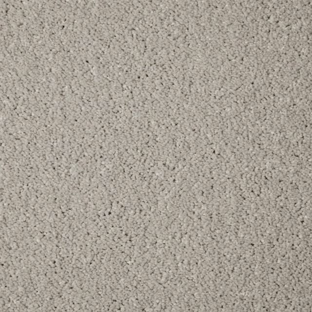 Close-up of softly flecked light grey pile with a dense, pebbled texture