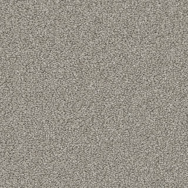 Warm stone-grey carpet with a dense, fine pebble-textured surface