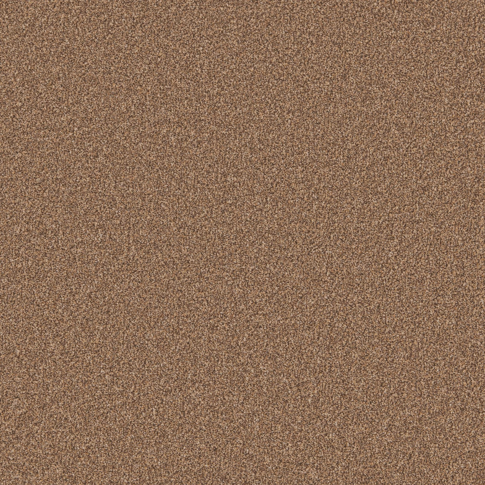 Warm pecan-brown carpet with a fine, softly flecked textured surface