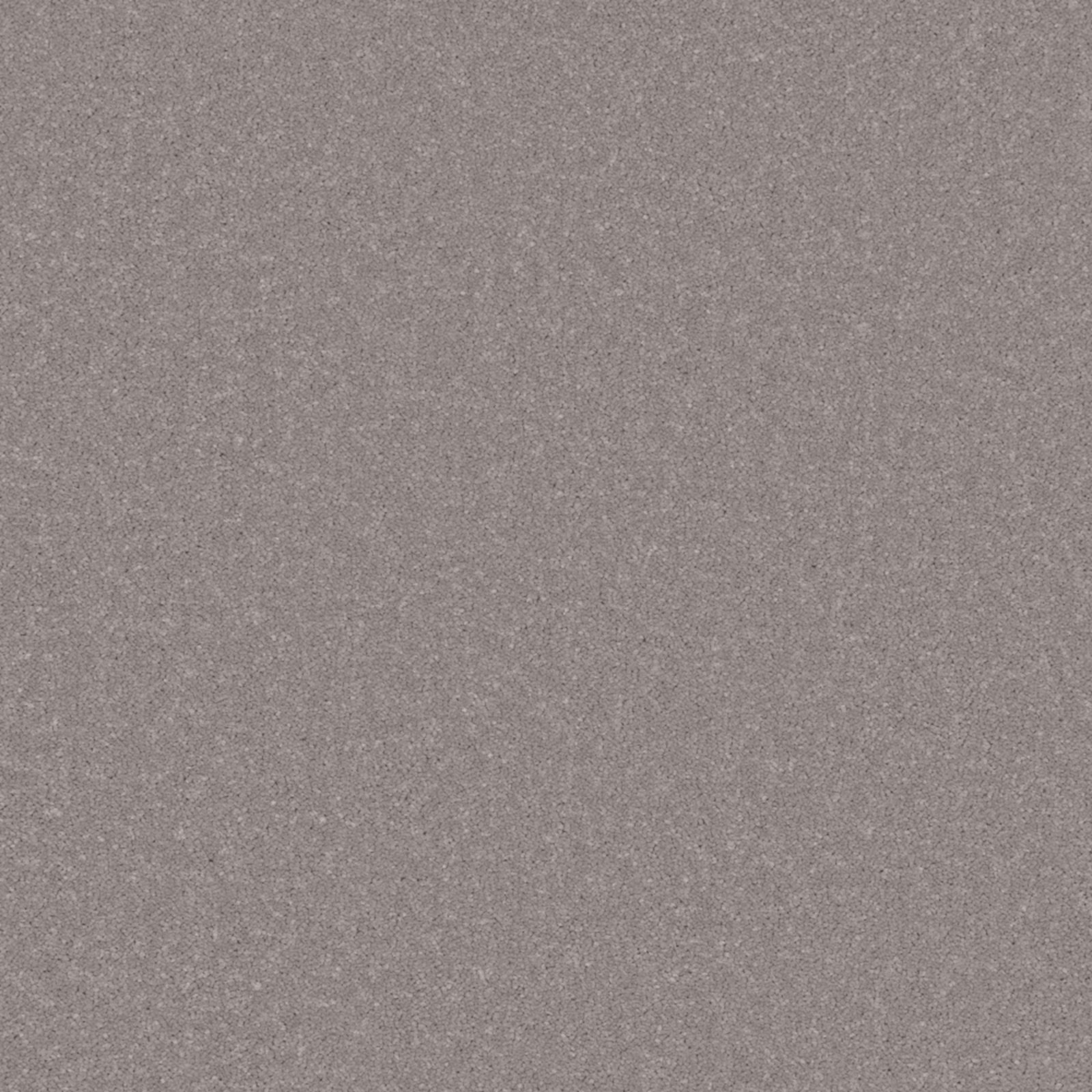 Mottled mid-grey carpet swatch with fine flecked texture and subtle tonal variation