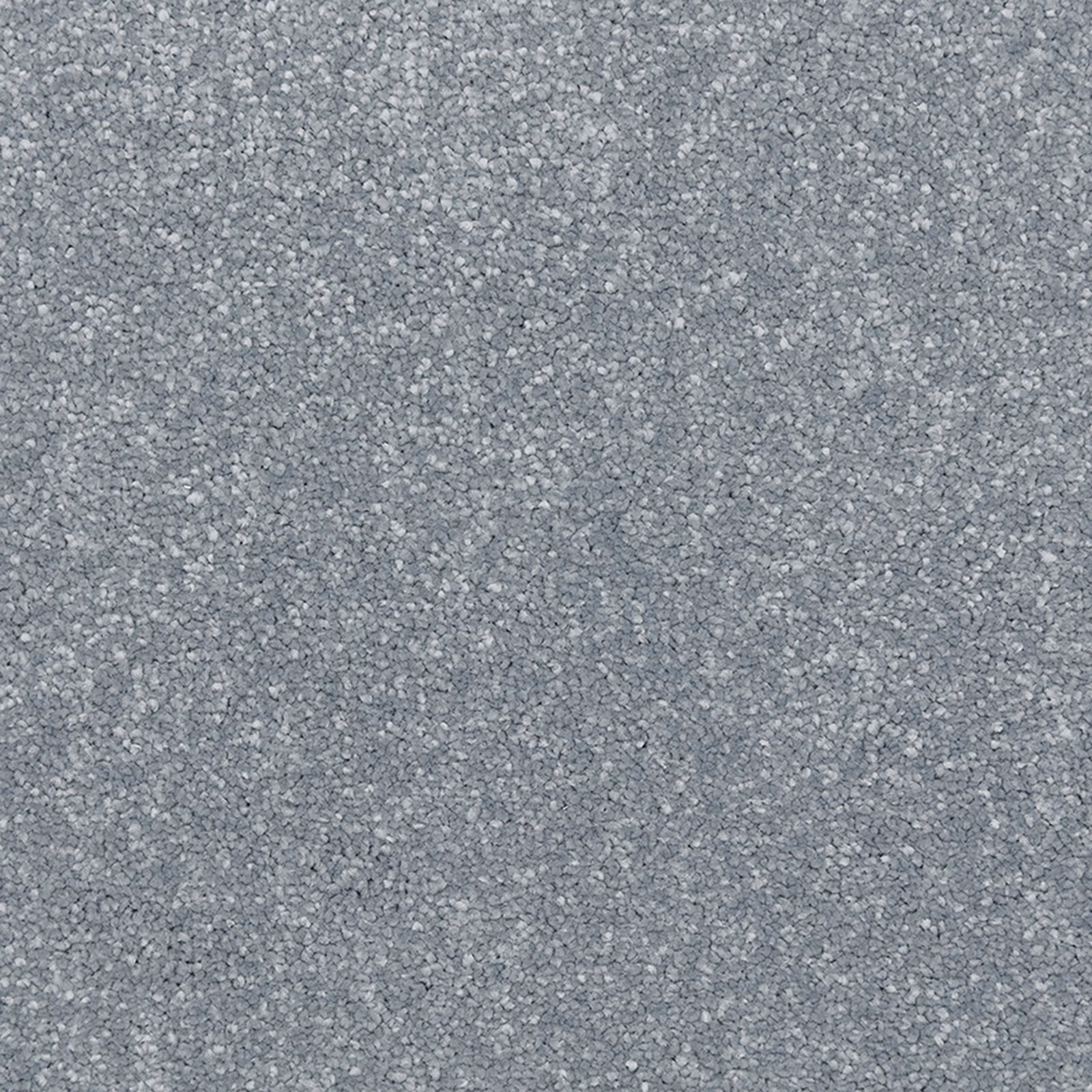 Cool denim blue-grey carpet with dense soft pile and fine pale flecking