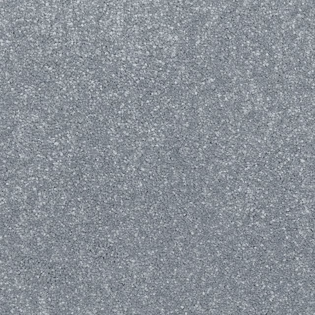 Cool denim blue-grey carpet with dense soft pile and fine pale flecking