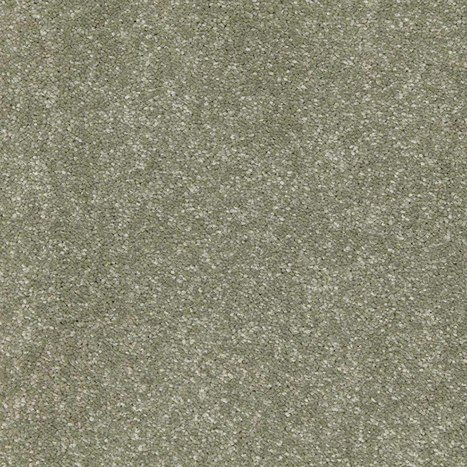 Muted sage-grey deep pile with fine pale flecks and softly mottled texture