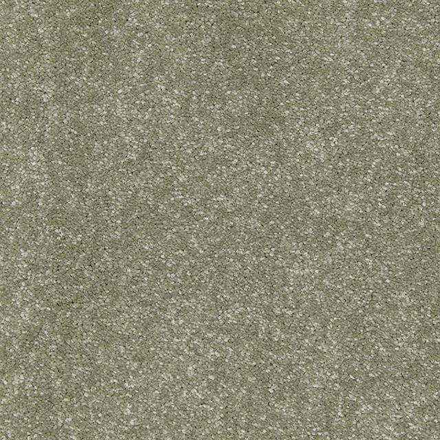 Muted sage-grey deep pile with fine pale flecks and softly mottled texture