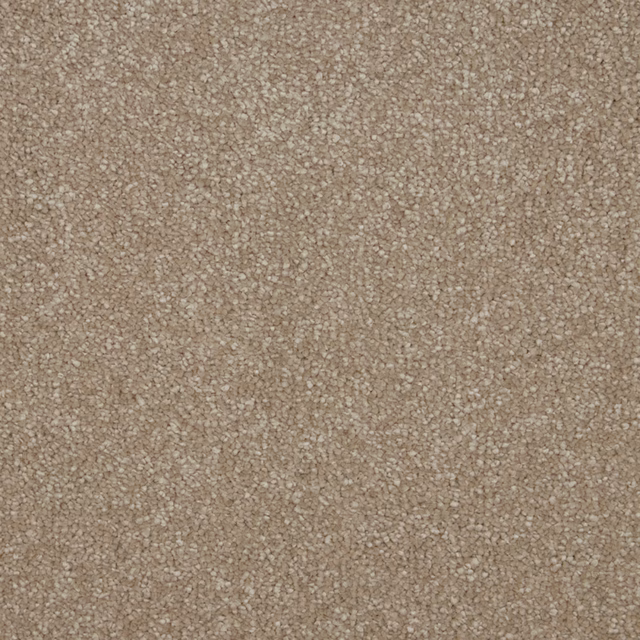 Warm stone-taupe carpet showing dense soft pile and fine flecked surface texture