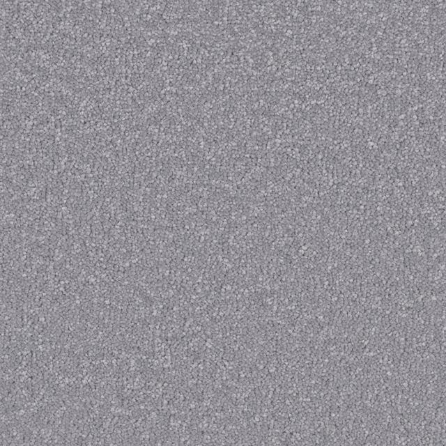 Cool medium-grey carpet with a dense, softly pebbled deep-pile texture