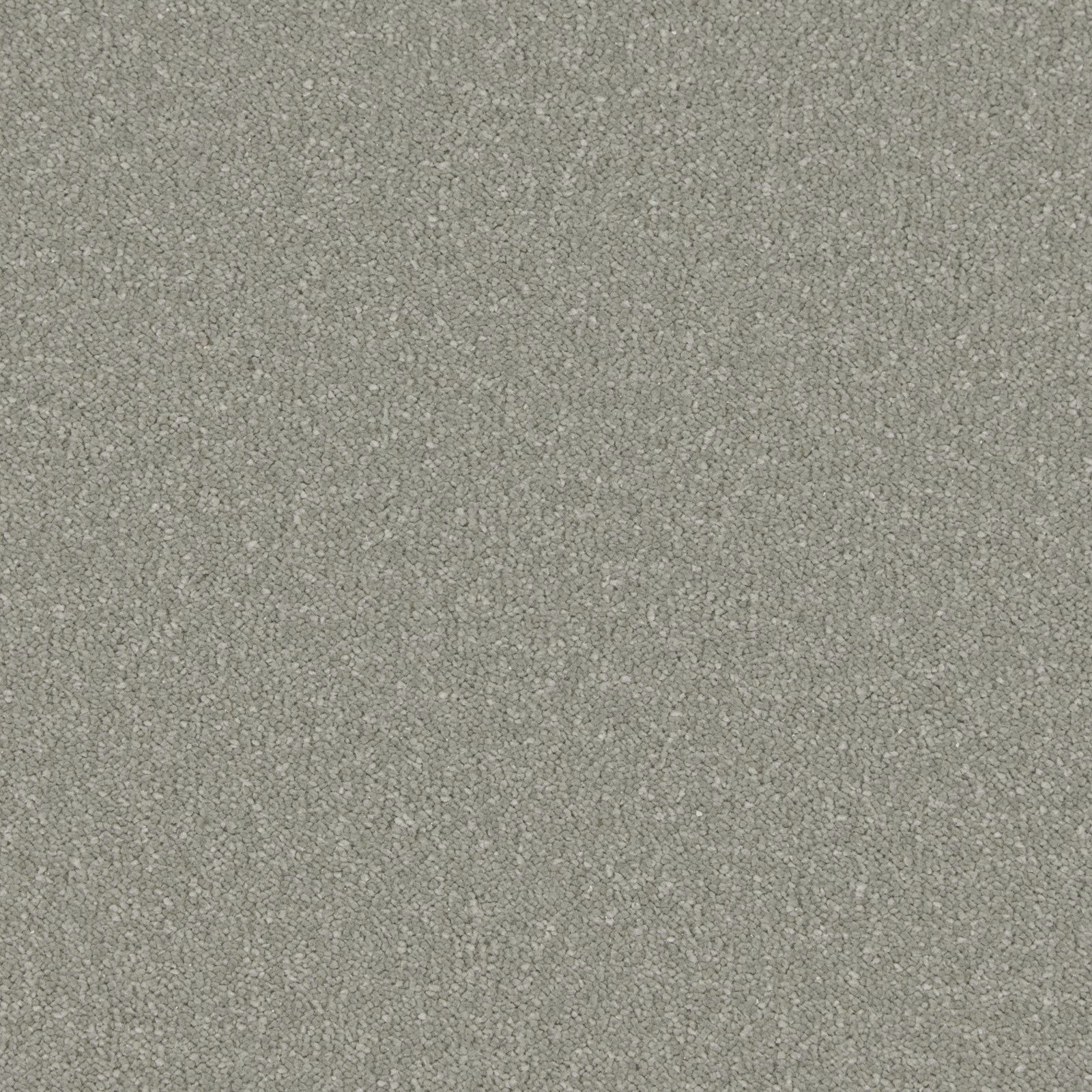 Muted moss-green carpet with dense soft deep pile and subtly varied texture