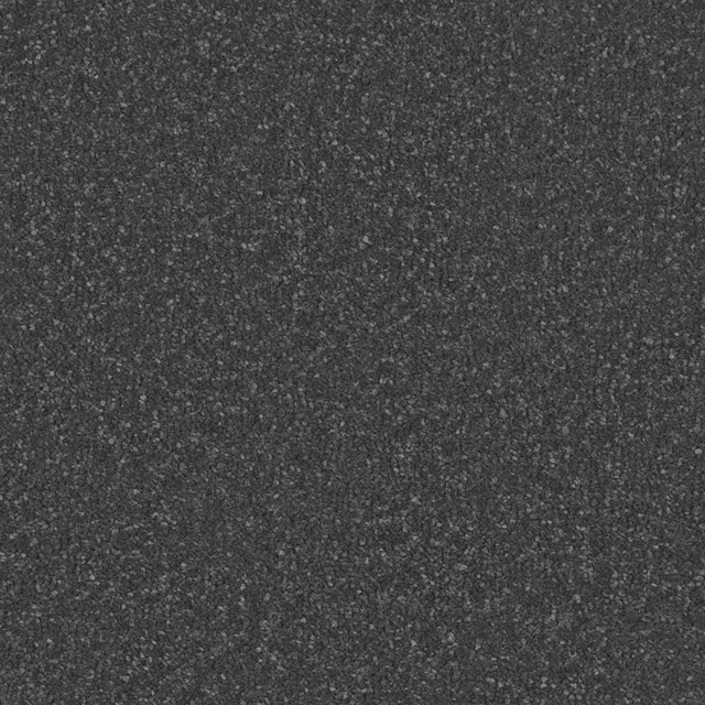 Charcoal-grey soft deep pile with fine pale flecks and dense tactile texture