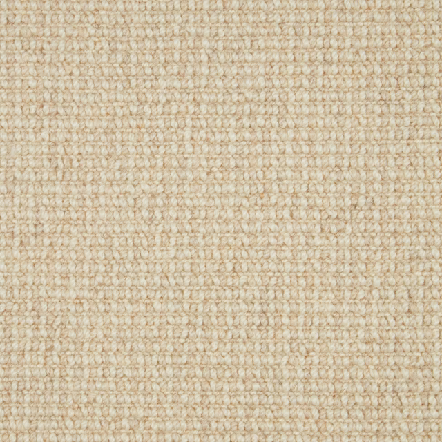 Warm oatmeal beige Wool Loop carpet with compact horizontal loop texture
