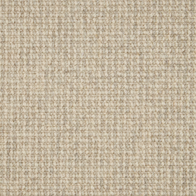 Warm oatmeal beige Wool Loop carpet with dense flecked loop texture