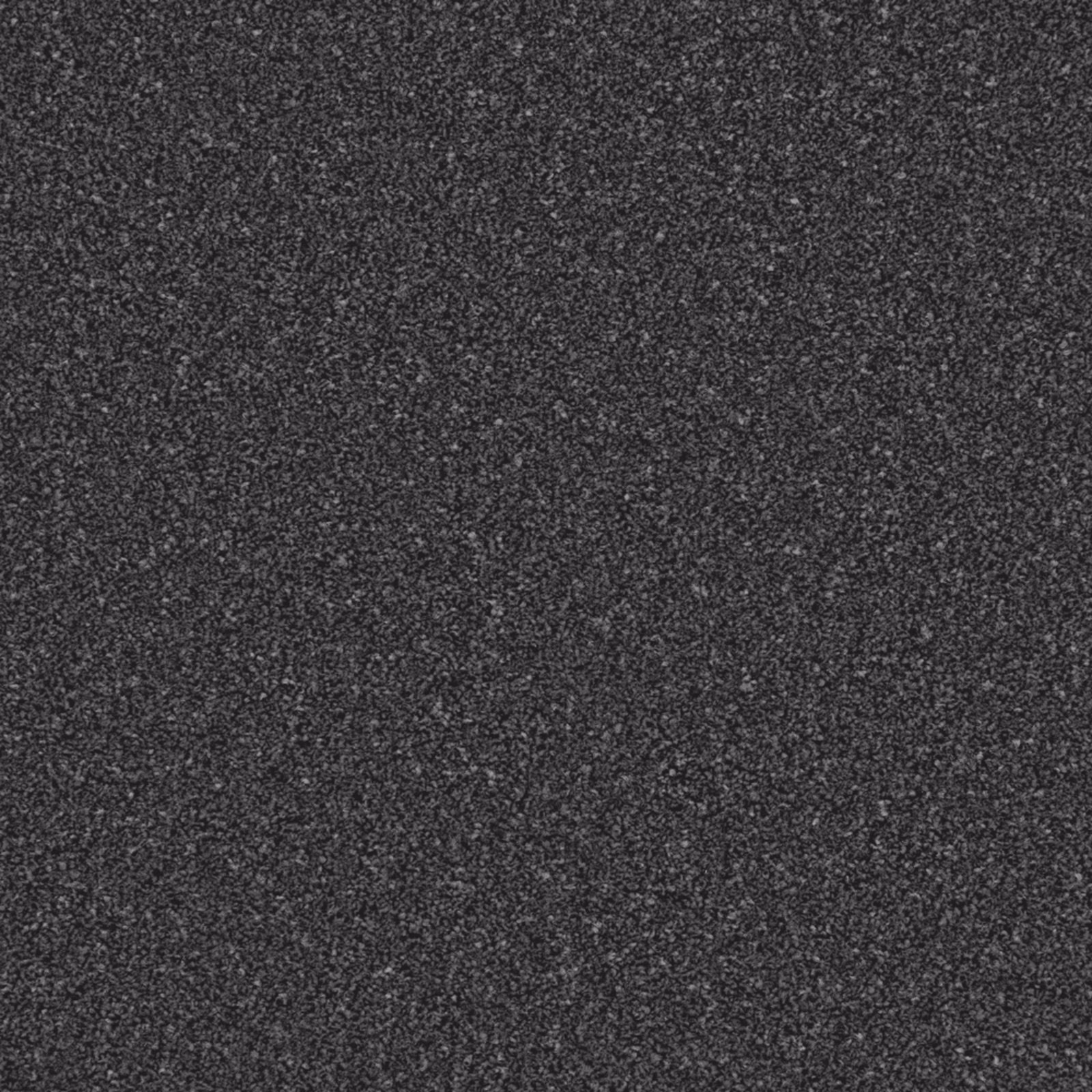 Dense anthracite carpet surface with fine charcoal and grey flecked texture