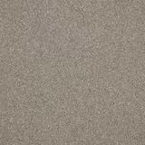 Close-up of warm grey carpet with fine taupe flecks and dense short pile