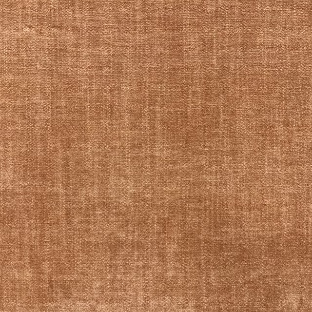 Warm caramel-brown chenille with a softly mottled, nubby woven surface