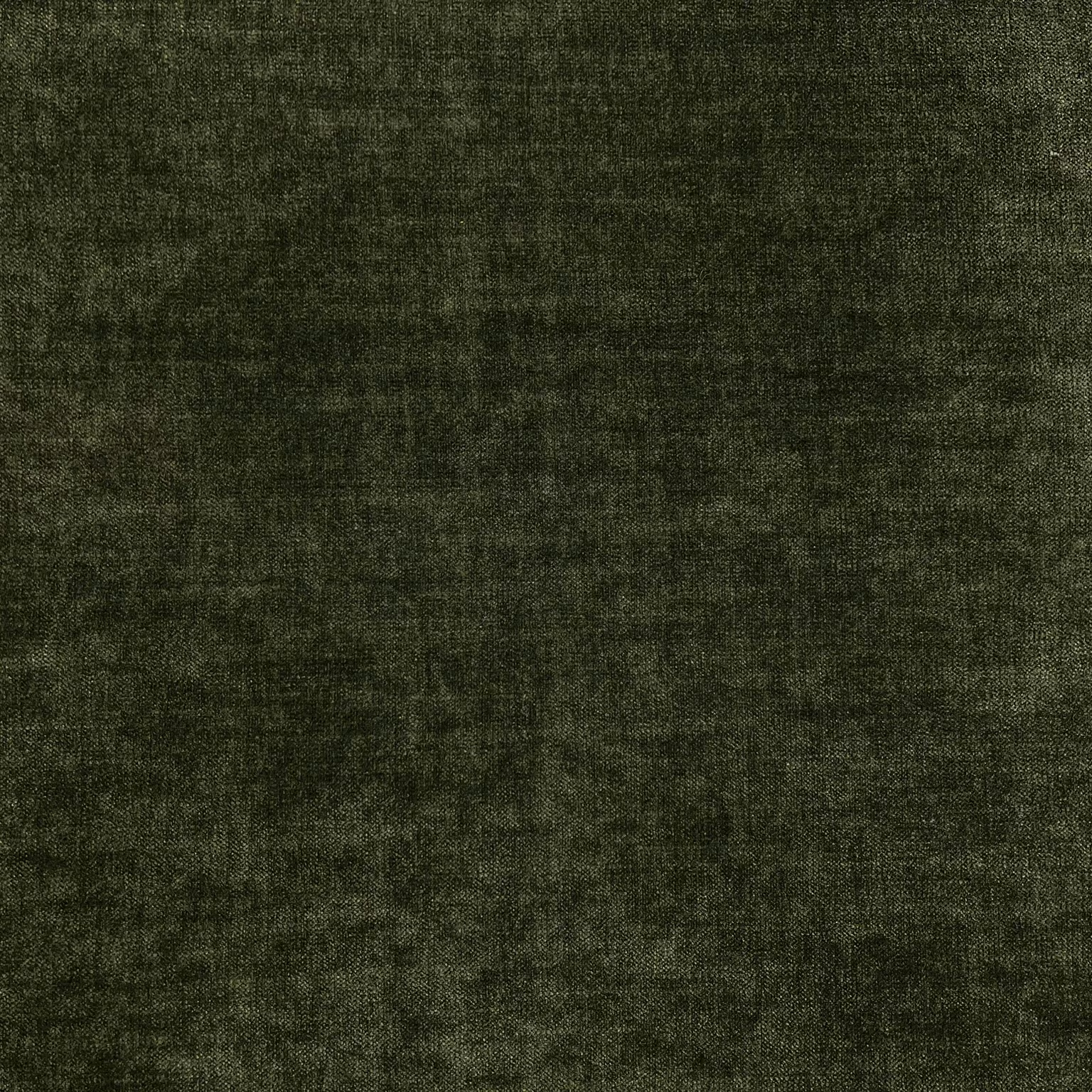 Deep charcoal olive chenille with a softly mottled, crosshatched woven texture