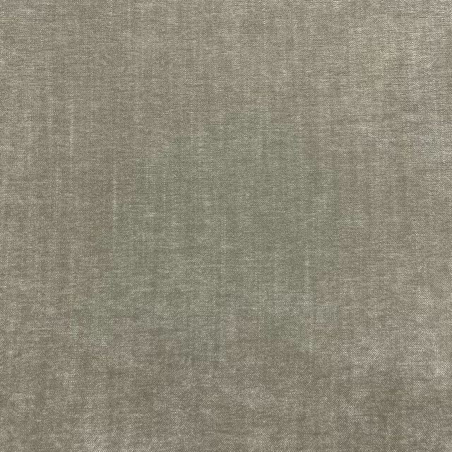 Muted grey-taupe chenille with subtle woven striations and mottled tonal texture