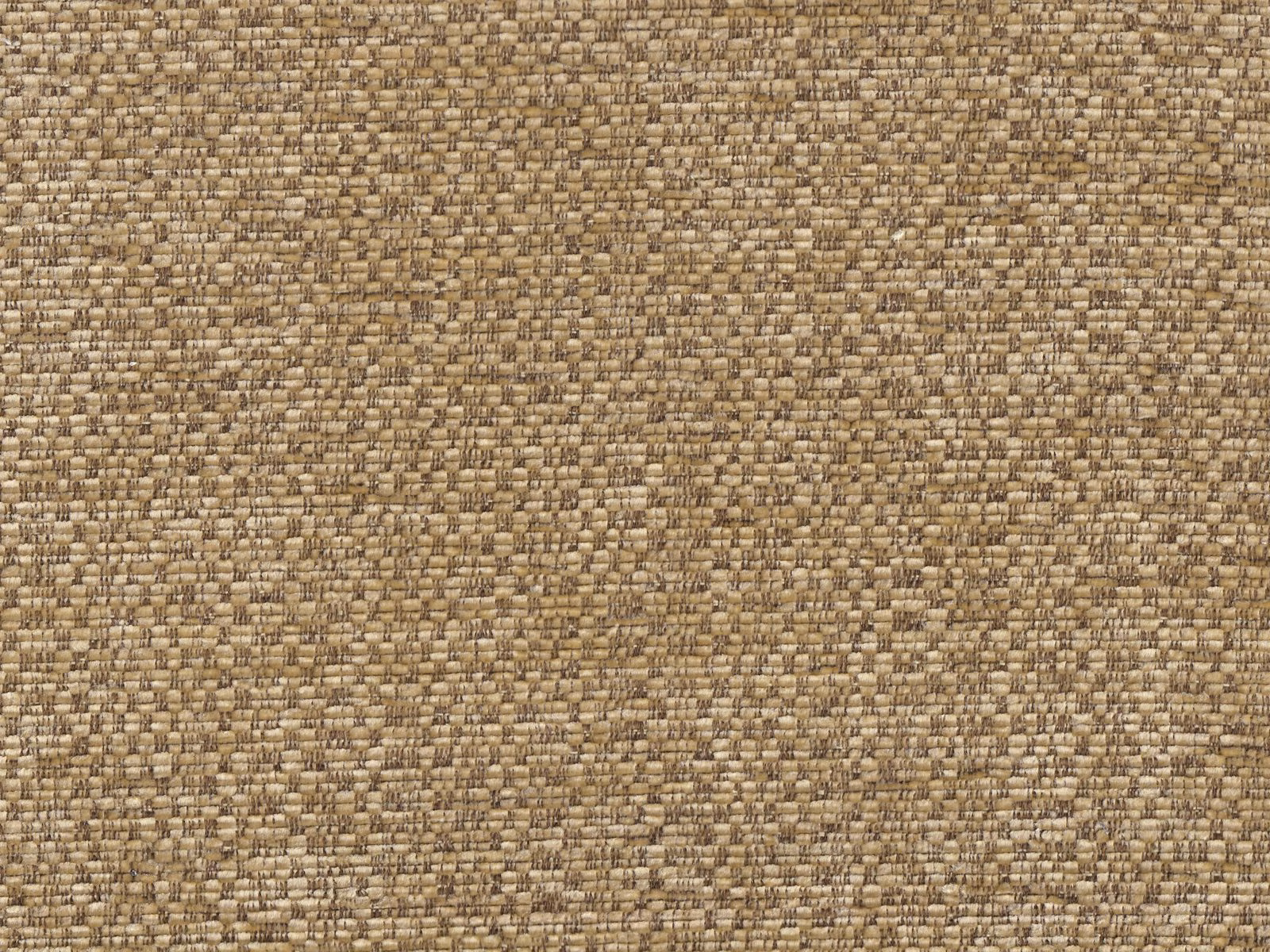 Warm taupe-brown chenille with fine beige flecks and a nubby woven texture