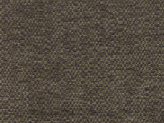 Close-up of muted olive taupe chenille with dense charcoal-brown textured weave