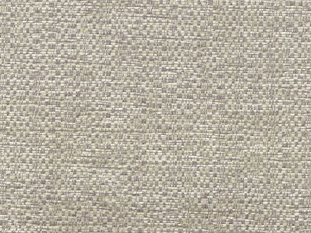 Close-up of pale greige chenille with mottled taupe and grey woven texture
