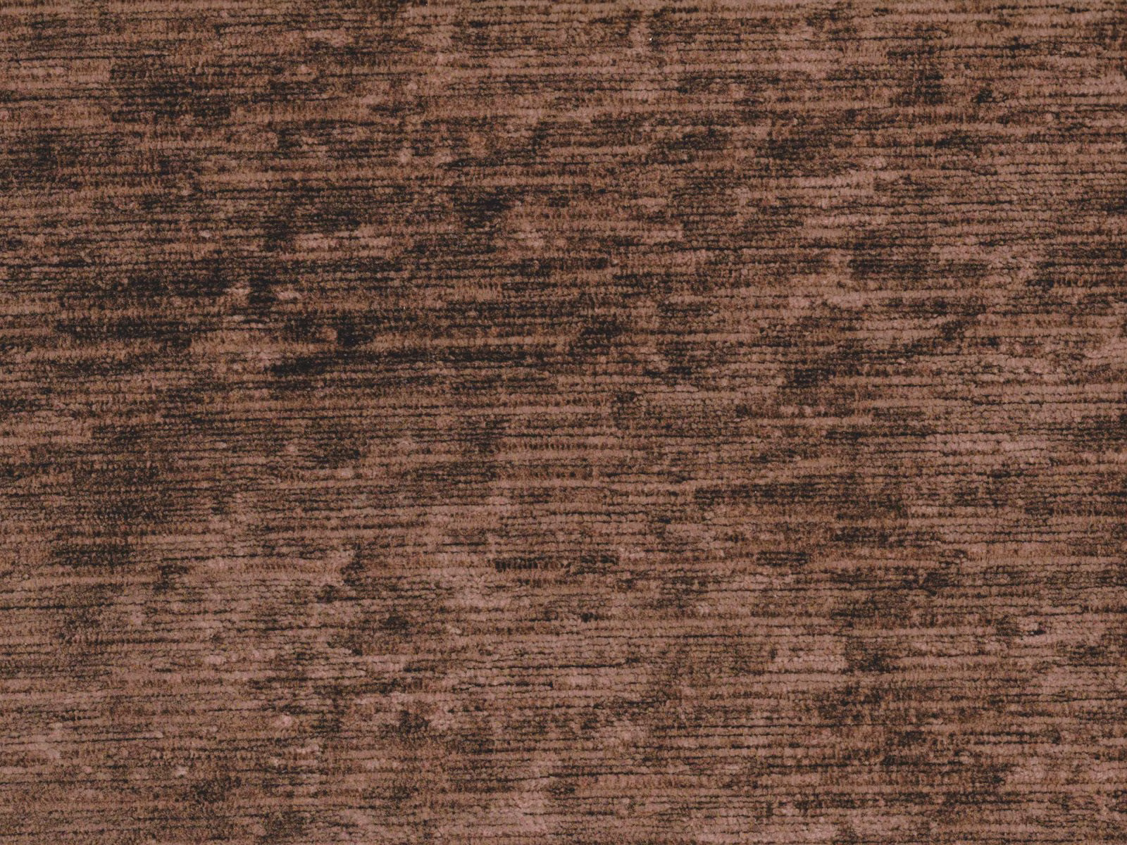 Deep russet brown velvet with dark horizontal brushed striations and subtle copper highlights