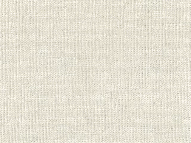 Close-up of pale ivory chenille with a fine woven cross-texture and soft flecked surface