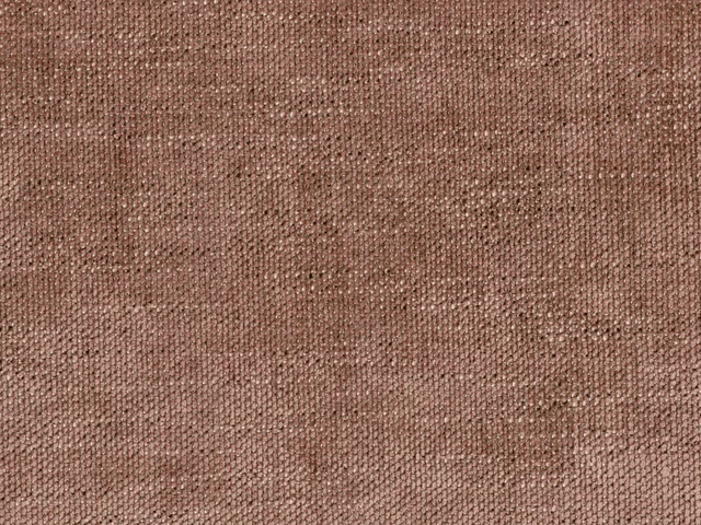 Close-up of dusty rose-taupe chenille with a softly nubby woven surface