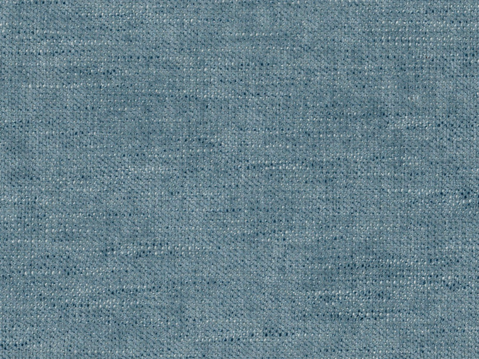 Muted blue-grey chenille with fine horizontal texture and darker woven flecks