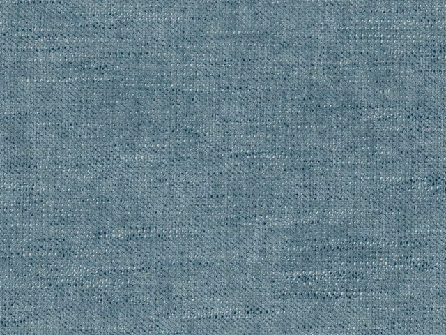 Muted blue-grey chenille with fine horizontal texture and darker woven flecks