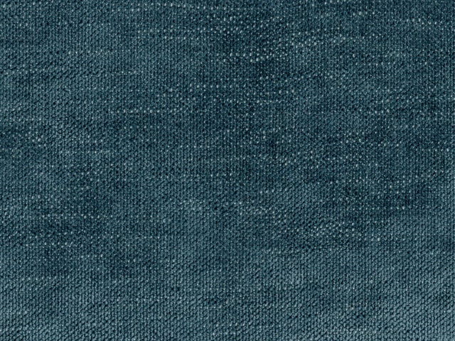 Deep petrol teal chenille with a finely woven, softly mottled blue-green surface