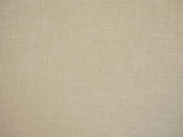 Pale oatmeal faux-linen swatch with a fine, softly crosshatched woven texture