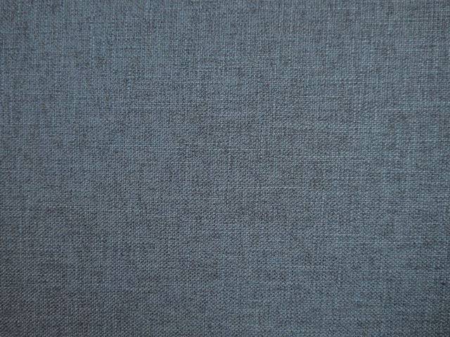 Muted blue-grey faux linen with a fine crosshatch weave and softly varied texture