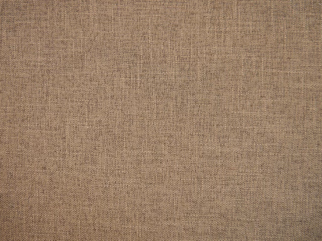 Warm taupe faux-linen weave with fine vertical texture and softly mottled tonal variation