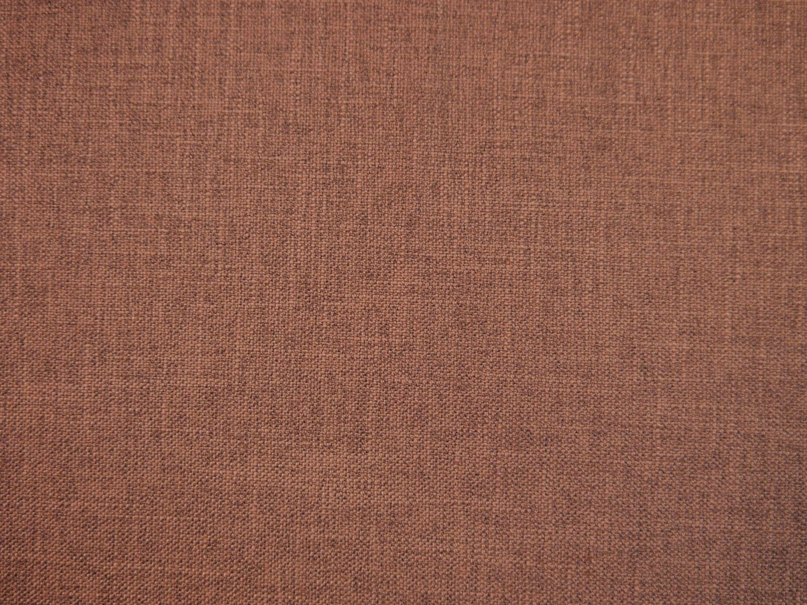 Muted terracotta-brown faux linen with a fine, irregular crosswoven texture