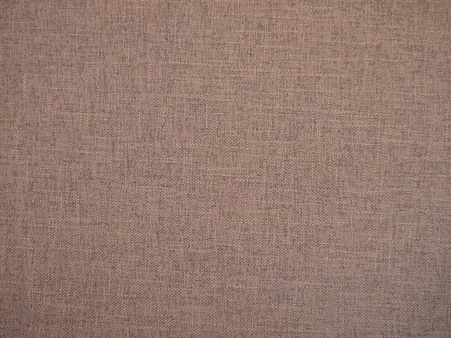 Dusky mauve taupe faux-linen weave showing fine tonal vertical texture