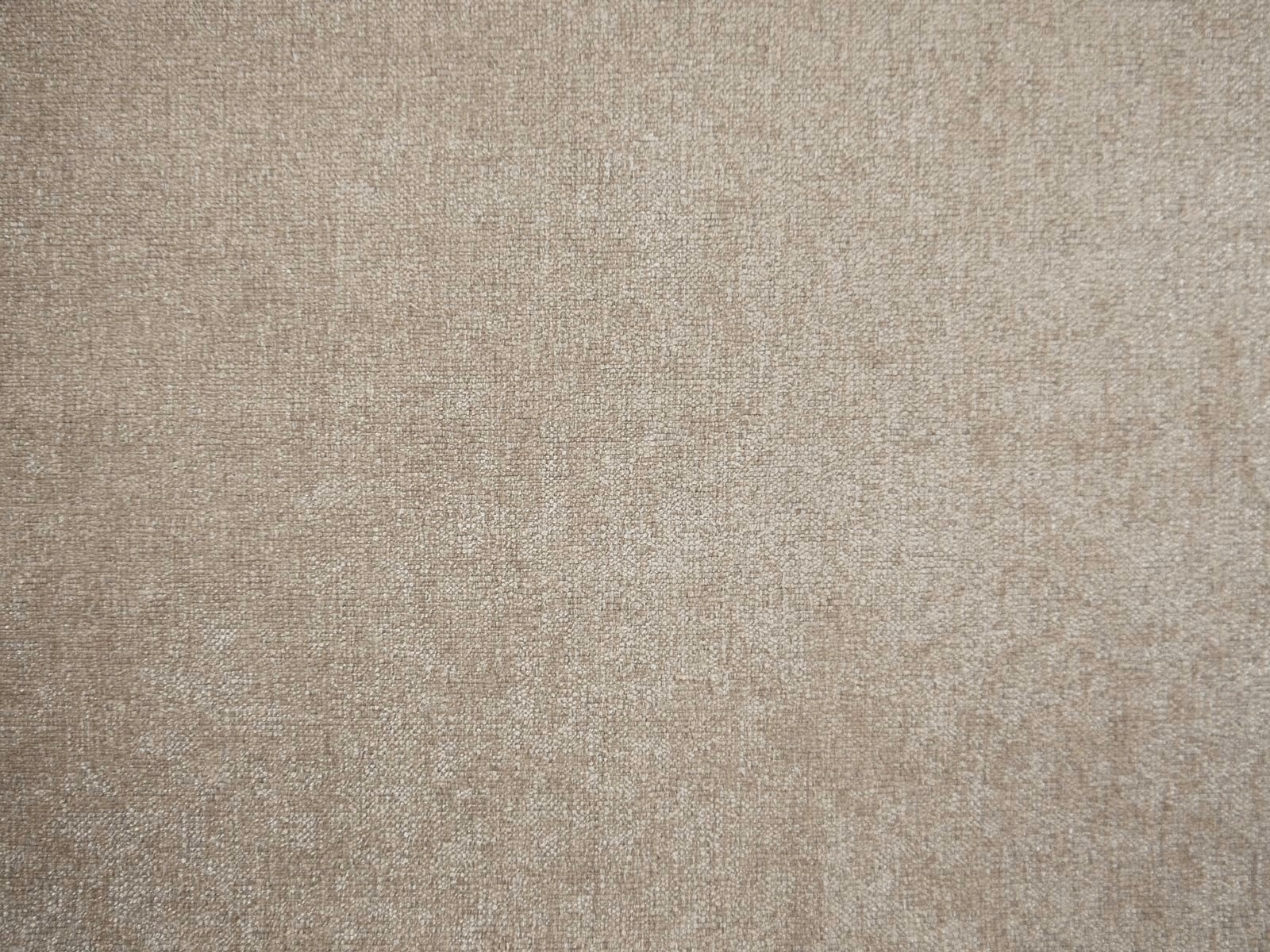 Warm greige taupe chenille with subtle vertical tonal variation and fine woven texture