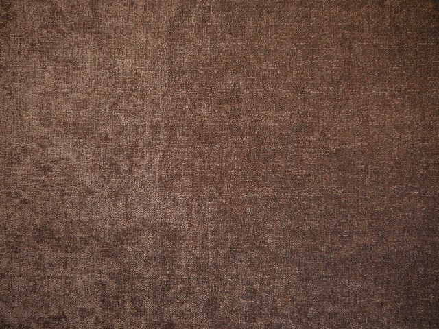 Warm mocha-brown chenille with fine mottled striations and a softly brushed surface