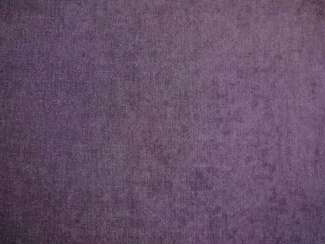 Dusky plum-purple chenille with a softly mottled, finely textured weave