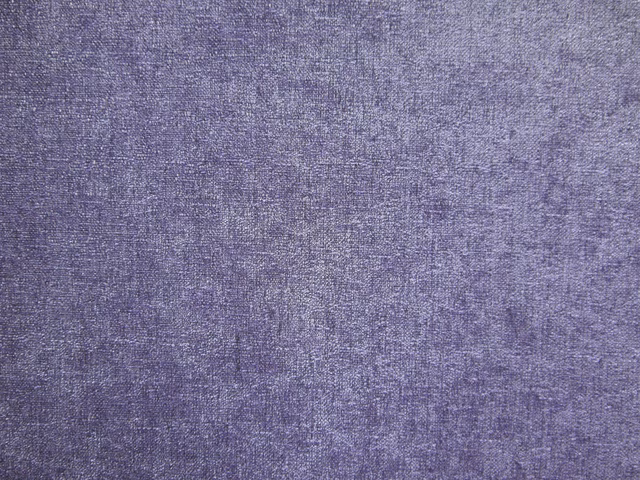 Mottled cool lavender-purple chenille with a softly brushed, textured surface