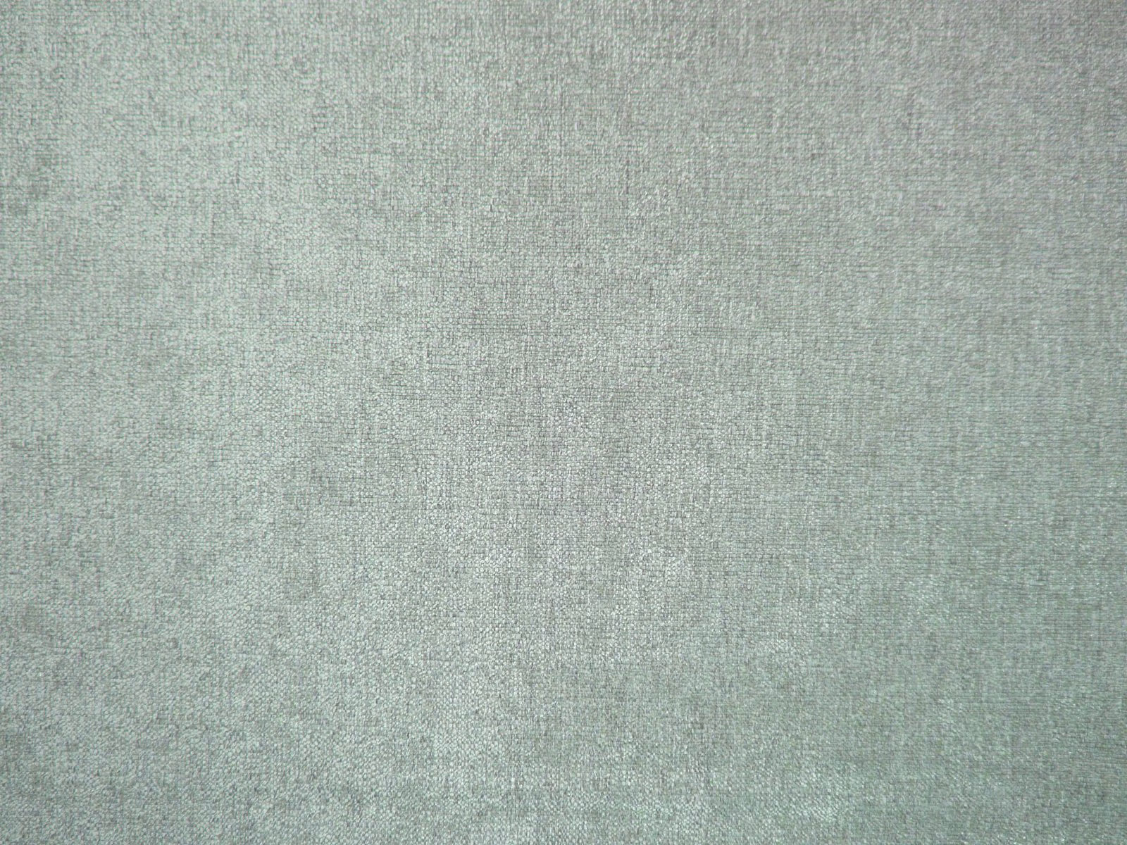 Pale sage-grey chenille with a softly mottled, fine textured weave