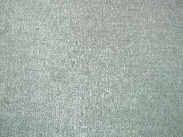 Pale sage-grey chenille with a softly mottled, fine textured weave