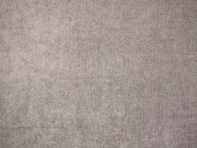 Soft taupe-grey chenille with a finely mottled, close-woven surface