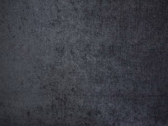 Deep charcoal chenille with subtle cloudy mottled texture and graphite tonal variation