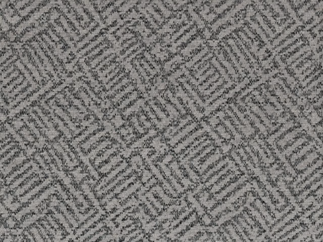 Cool grey chenille with charcoal broken diamond and zigzag geometric weave