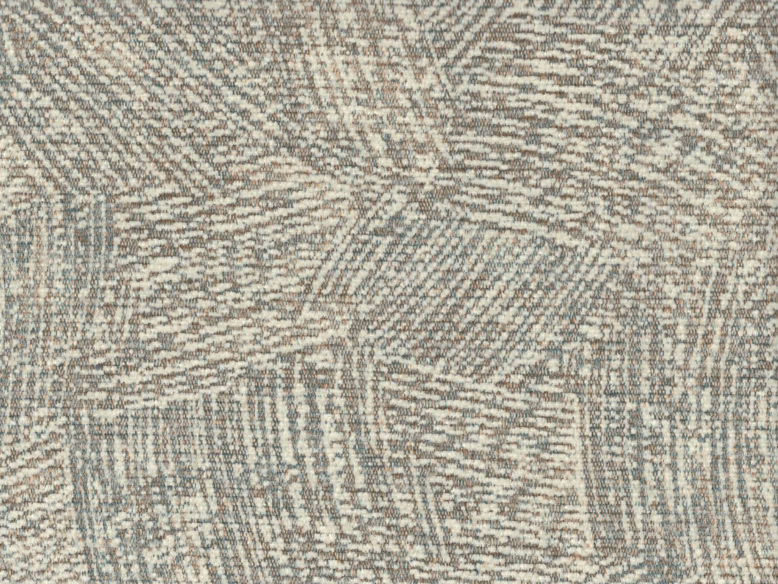 Warm stone chenille with taupe-grey broken striations and soft woven texture
