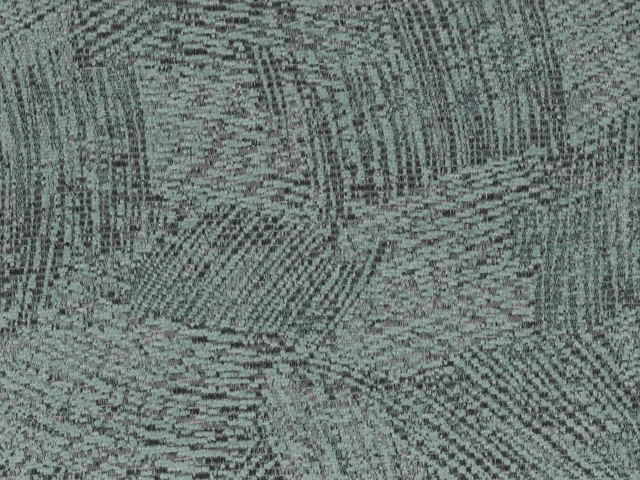 Muted blue-green chenille with charcoal flecks and irregular woven striations