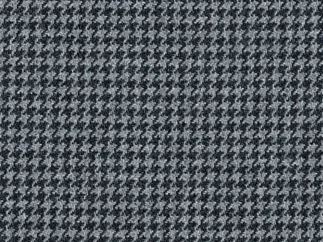 Charcoal and pale grey small broken-check flat weave with softly flecked texture