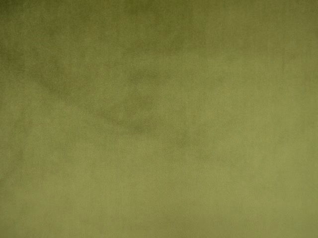 Muted moss olive-green velvet with softly shifting nap and a plain surface