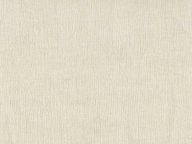 Pale ivory chenille with a fine, softly striated vertical texture
